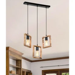 Lampy Wiszące| Lampa drewniana wisząca listwa ATRIA 3