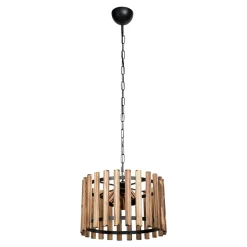 Lampa drewniana wisząca rustykalna AHLAT 37 cm