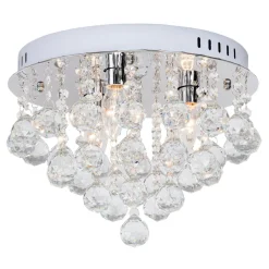 Lampa glamour z wiszącymi ozdobami