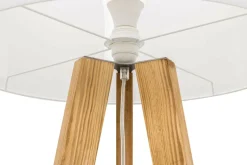 Spot - Light Lampa na drewnianym trójnogu abażur biały LOTTA