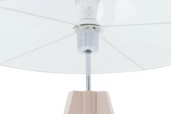 Lampy Podłogowe|TK Tomasz Krywult Lampa na drewnianym trójnogu abażur biały DOVE