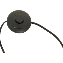 Lampy Podłogowe|domiluce Lampa na złotym trójnogu abażur welur granatowy INGA