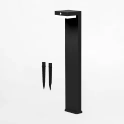 Lampy Ogrodowe|Lampy Ogrodowe|Zumaline Lampa ogrodowa solarna czarna GRID