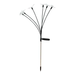 Zumaline Lampa outdoorowa solarna LED IP44 srebrna MOTYLE