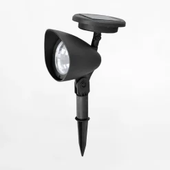 Zumaline Lampa outdoorowa solarna IP44 czarna 26 cm
