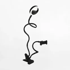 Zumaline Lampa pierścieniowa LED do selfie z klipsem czarna