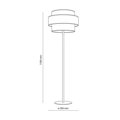 Lampy Podłogowe|TK Tomasz Krywult Lampa podłogowa abażur TRIO JUTA