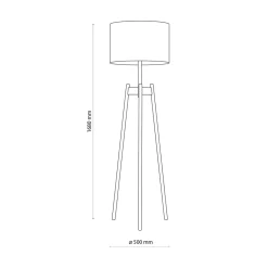 Lampy Podłogowe|TK Tomasz Krywult Lampa podłogowa biała PEREZ