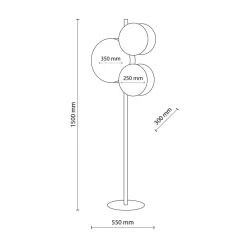 TK Tomasz Krywult Lampa podłogowa boho abażur PULSE
