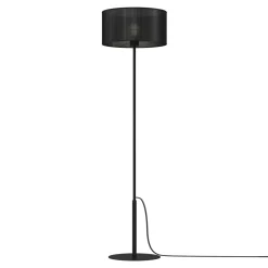 Luminex Lampa podłogowa czarna LOFT