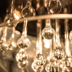 Zumaline Lampa podłogowa glamour z kryształkami chromowana CRYSTAL