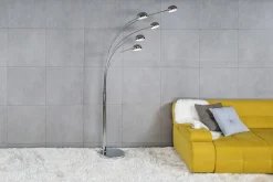 Zumaline Lampa podłogowa nowoczesna chrom ZODIAC