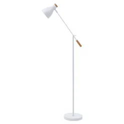 Lampy Podłogowe|Zumaline Lampa podłogowa skandynawska biała JOSE