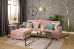 Zumaline Lampa podłogowa łukowa do salonu złota SOHO