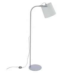 TK Tomasz Krywult Lampa podłogowa z abażurem szara CLICK