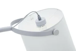 TK Tomasz Krywult Lampa podłogowa z abażurem szara CLICK