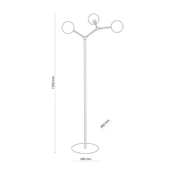 TK Tomasz Krywult Lampa podłogowa złota FAIRY