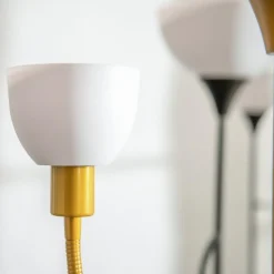 Lampa podłogowa złota PESO