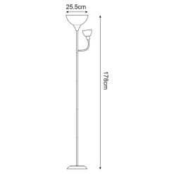 Lampa podłogowa złota PESO