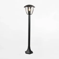 Zumaline Lampa stojąca zewnętrzna LANTERN czarna