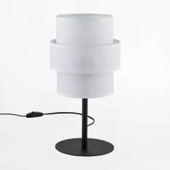 Lampy Stołowe|TK Tomasz Krywult Lampa stołowa abażur biały CALISTO