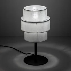 Lampy Stołowe|TK Tomasz Krywult Lampa stołowa abażur biały CALISTO