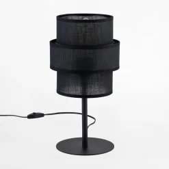 Lampy Stołowe|TK Tomasz Krywult Lampa stołowa abażur czarny CALISTO