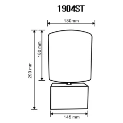 Lampy Stołowe|Zumaline Lampa stołowa bambusowa abażur brązowy 29 cm
