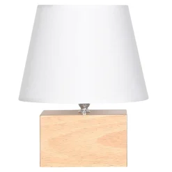 Zumaline Lampa stołowa bambusowa abażur biały 25,5 cm