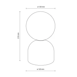 TK Tomasz Krywult Lampa stołowa beżowa podstawa MIKI