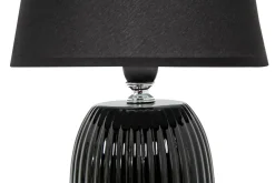 Lampy Stołowe| Lampa stołowa ceramiczna czarna 28 cm