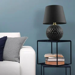 Lampy Stołowe|TK Tomasz Krywult Lampa stołowa czarna SANTANA