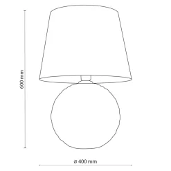 Lampy Stołowe|TK Tomasz Krywult Lampa stołowa czarna SANTANA