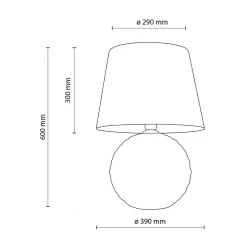Lampy Stołowe|TK Tomasz Krywult Lampa stołowa ecru SANTANA