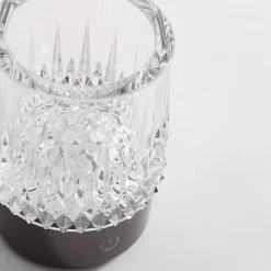 Lampy Ogrodowe|Lampy Ogrodowe|Zumaline Lampa stołowa LED IP44 czarna CRYSTAL