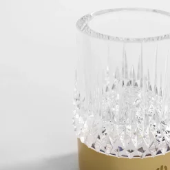 Zumaline Lampa stołowa LED IP44 złota CRYSTAL