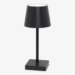 Zumaline Lampa stołowa LED na baterie 3AAA czarna POLLI