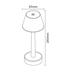 Lampy Stołowe|inny Lampa stołowa LED RGB IP44 czarna COLOR