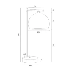 inny Lampa stołowa mosiądz MARBELLA PLUS