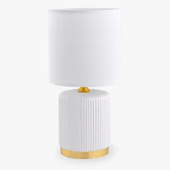 Zumaline Lampa stołowa nocna biała 27,5 cm