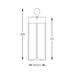 Lampy Ogrodowe|Lampy Ogrodowe|Zumaline Lampa stołowa outdorowa z filamentem ESTERNO 32 cm