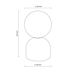 TK Tomasz Krywult Lampa stołowa pomarańczowa podstawa MIKI
