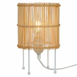 Lampy Stołowe|Zumaline Lampa stołowa rattanowa EDIN 26x15 cm