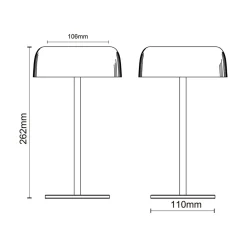 Zumaline Lampa stołowa solarna czarna BLUET