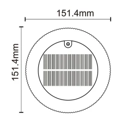 Zumaline Lampa stołowa solarna czarna BLUET