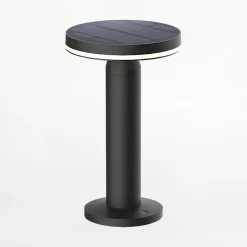 Lampy Ogrodowe|Lampy Ogrodowe|Zumaline Lampa stołowa solarna czarna CARLI