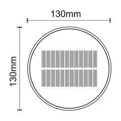 Lampy Ogrodowe|Lampy Ogrodowe|Zumaline Lampa stołowa solarna czarna CARLI