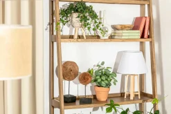 Lampy Stołowe| Lampa stołowa trójnóg biały abażur 31 cm