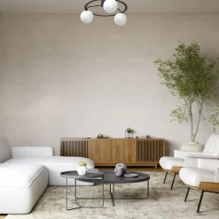 Wszystkie Lampy Sufitowe|Luminex Lampa sufitowa 3 klosze kule czarno-złota BALLO III