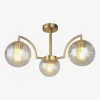 Krislamp Lampa sufitowa 3 kule złota TORA